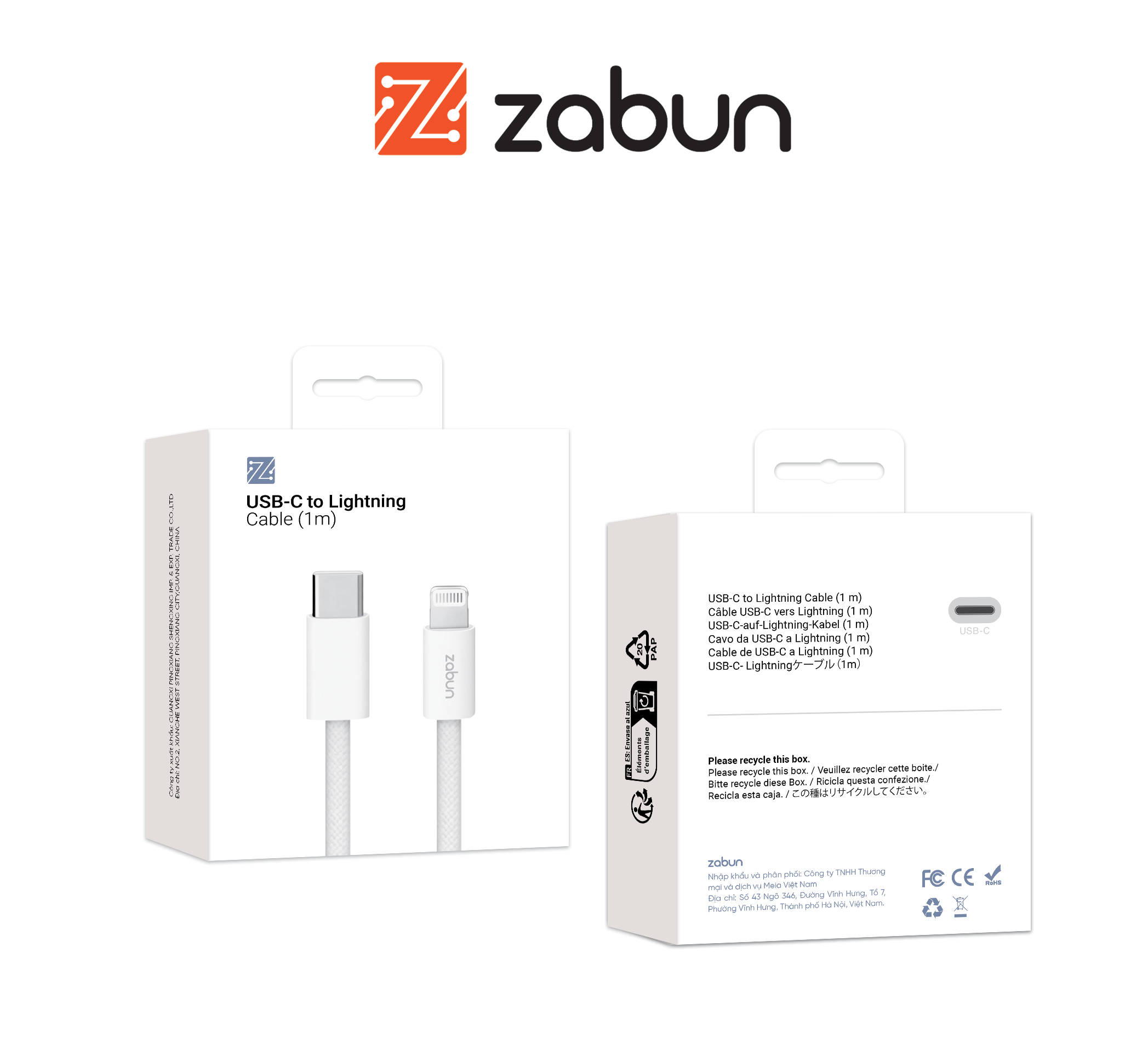 Cáp sạc Zabun  S03 chân Type C- Lightning